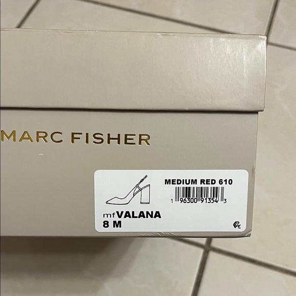 Marc Fisher Glossy Red Slingback Heels - Picture 11 of 11